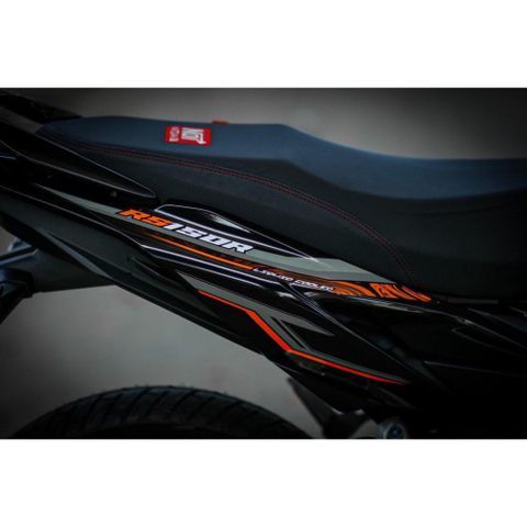 [Siêu Sale] TEM RỜI mẫu RS150 mới nhất 2022 siêu hot cho Winner X xám cam đen - tem 3 lớp cao cấp Quyen Decal