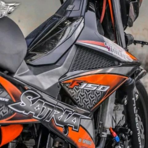 Tem Rời Suzuki Satria Raider Cam Đen 2023  - Decal In Chất Lượng