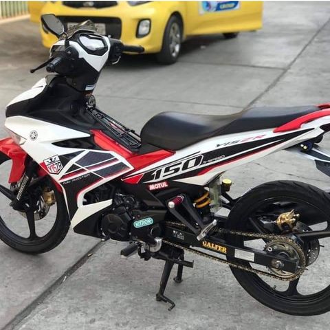 Tem Rời Ex 150 Dán Xe Trắng Phối Đỏ Đen