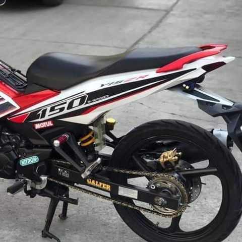 Tem Rời Ex 150 Dán Xe Trắng Phối Đỏ Đen