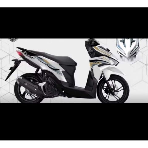 Tem rời Vario  Vàng dán xe Trắng