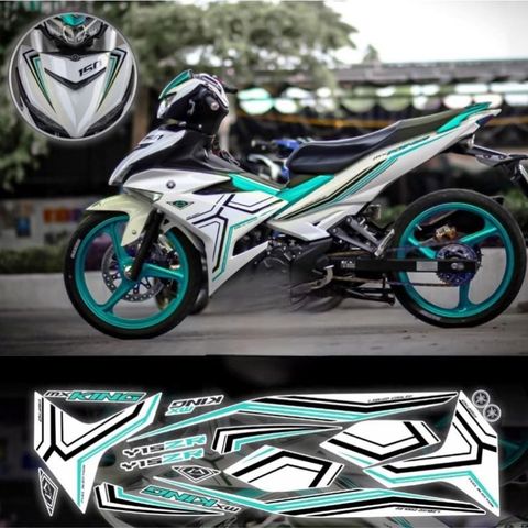 Tem rời Exciter 150 Y15Zr full trắng phối đủ màu
