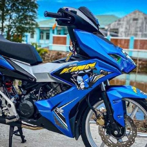 Tem Chế Honda Winner X King Drag Xanh