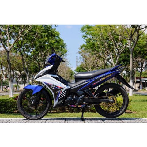 Tem Rời Dán Xe Exciter 135 Mẫu Y15 Trắng Xanh Cực Hot, Hàng 3 Lớp Chất Lượng Cao Quyen Decal