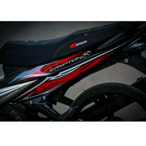 Tem Rời Yamaha Exciter CryptonX Đỏ Đen  - Decal In Chất Lượng
