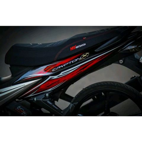 Tem Rời Yamaha Exciter CryptonX Đỏ Đen  - Decal In Chất Lượng