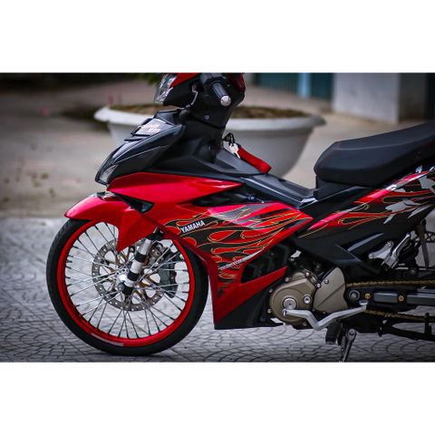 [Giá hủy diệt] Tem rời Exciter 150 đỏ đen - mẫu lửa siêu ngầu 2023 Quyen Decal