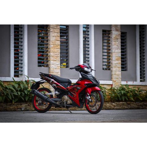 [Giá hủy diệt] Tem rời Exciter 150 đỏ đen - mẫu lửa siêu ngầu 2023 Quyen Decal