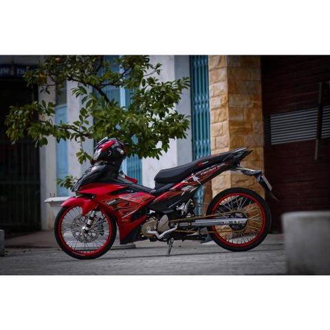 [Giá hủy diệt] Tem rời Exciter 150 đỏ đen - mẫu lửa siêu ngầu 2023 Quyen Decal