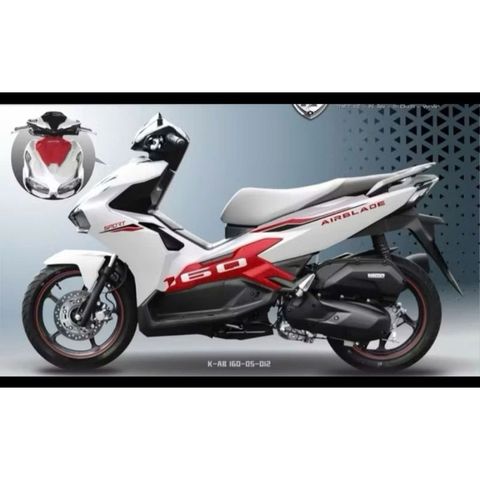 Tem rời AB 160 dán xe trắng