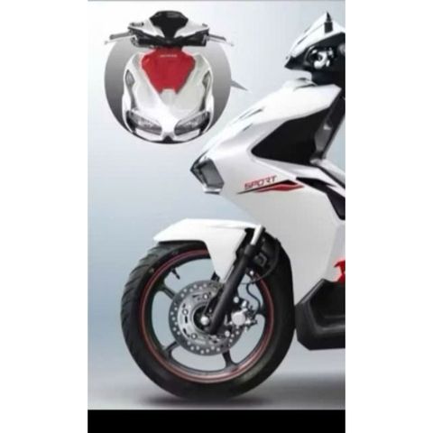 Tem rời AB 160 dán xe trắng