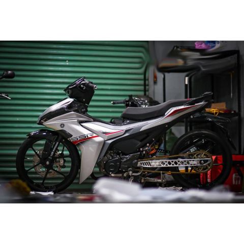 Tem rời Exciter 155 mẫu R bạc đỏ , in sắc nét, 3 lớp không phai màu CM00032 1 2