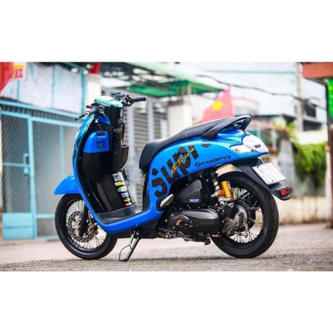 [Siêu Sale] Tem rời Scoopy xanh - mẫu Supreme đơn giản - không bay màu Cao Cấp