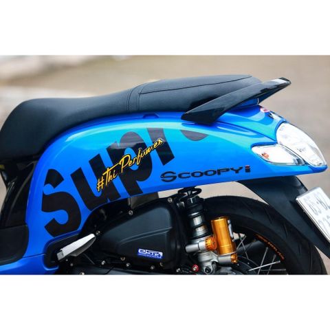 [Siêu Sale] Tem rời Scoopy xanh - mẫu Supreme đơn giản - không bay màu Cao Cấp
