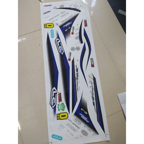 Tem Rời Exciter 135 Dán Xe Trắng