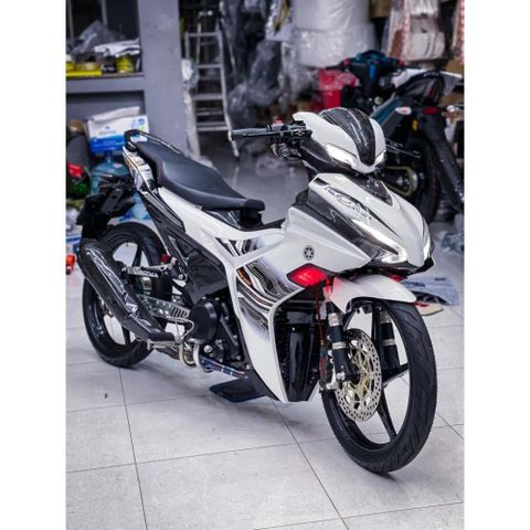 tem rời exciter 155 trắng đen mẫu mới 2023 , mẫu thịnh hành , tem 3 lớp cao cấp bền màu - Decal Cao Cấp Nhất