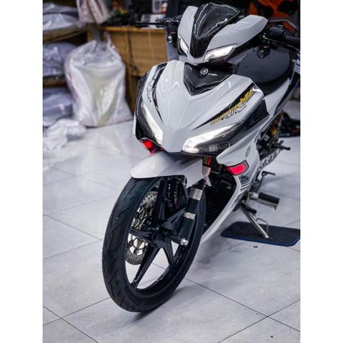 tem rời exciter 155 trắng đen mẫu mới 2023 , mẫu thịnh hành , tem 3 lớp cao cấp bền màu - Decal Cao Cấp Nhất