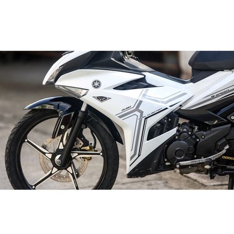 Tem Rời Ex 150 Y15ZR Trắng Phối Xám Đen  - Decal In Chất Lượng