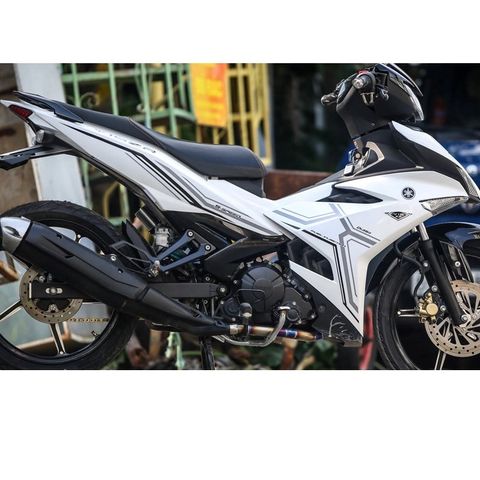 Tem Rời Ex 150 Y15ZR Trắng Phối Xám Đen  - Decal In Chất Lượng