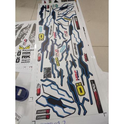 Tem Rời Decal Dán Xe Honda Vario Dán Xe Đen Nhám - Tem Đậm Chất Bụi  - Decal In Chất Lượng
