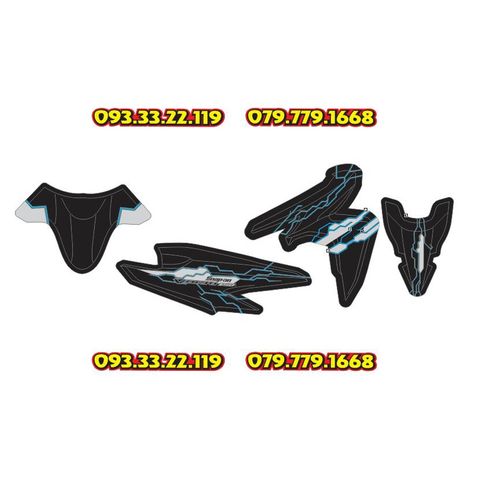 Tem Rời Decal Dán Xe Honda Vario Dán Xe Đen Nhám - Tem Đậm Chất Bụi  - Decal In Chất Lượng