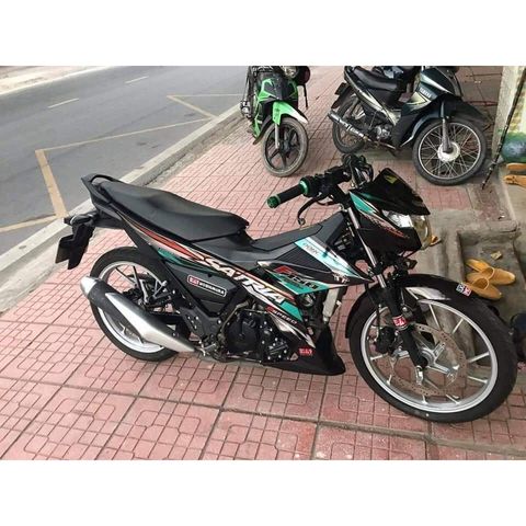 Tem Rời Satria F150 Dán Xe Đen - Tặng Logo
