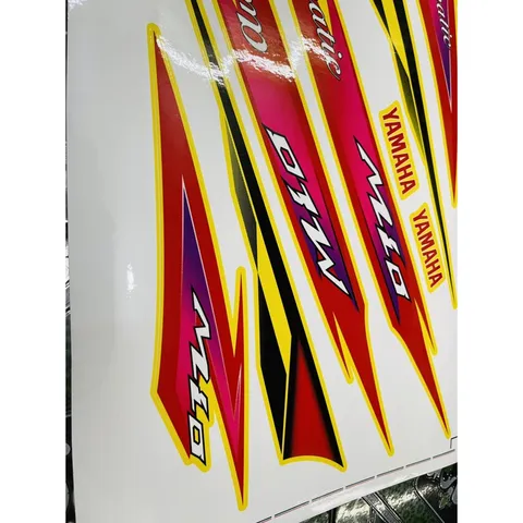 Tem Rời Dán Xe Mio Nhỏ Mẫu Vàng Đỏ Cực Đẹp, Hàng 3 Lớp Chất Lượng Cao Quyen Decal