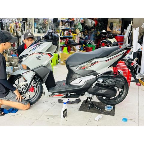 tem rời vario 160 xi măng đỏ đen dán được cho xe sáng màu, tem 3 lớp bền màu - Decal Cao Cấp Nhất