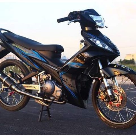 Tem Rời Ex Nhỏ Dán Xe Đen Bóng Phối Tem Chuẩn Xanh  - Decal In Chất Lượng