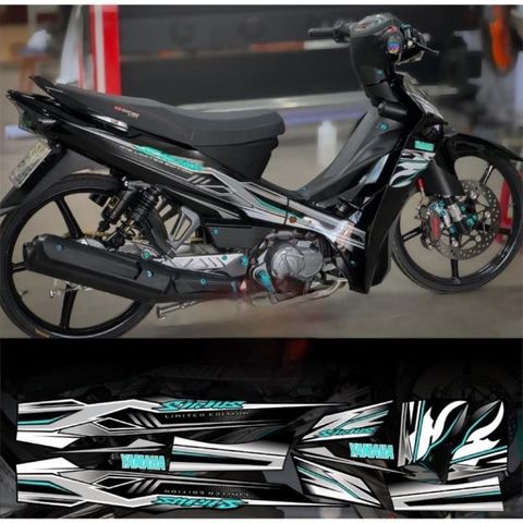 Tem rời sirius mẫu mới 2024 xe đen phối nhiều màu