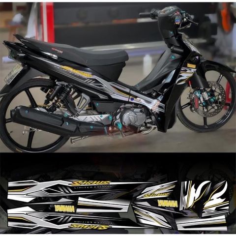 Tem rời sirius mẫu mới 2024 xe đen phối nhiều màu