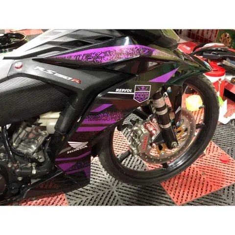 TEM DÁN RS150R WINNER V1 ĐEN TÍM - Decal Cao Cấp Nhất