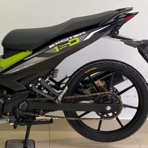Tem Rời Exciter 150 Mới 2021 Dán Xe Đen Phối Xanh Mạ Non  - Decal In Chất Lượng