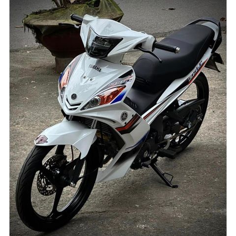 tem rời exciter 2010 trắng đen xanh đơn giản phối màu đẹp mắt , tem 3 lớp - Decal Cao Cấp Nhất