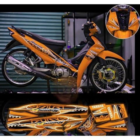 tem rời Sirius R hoa văn phối nhiều màu xe