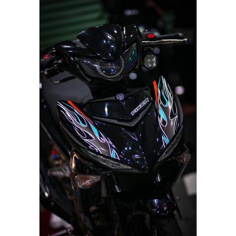 Tem rời exciter 150 lửa xe đen phối nhiều màu