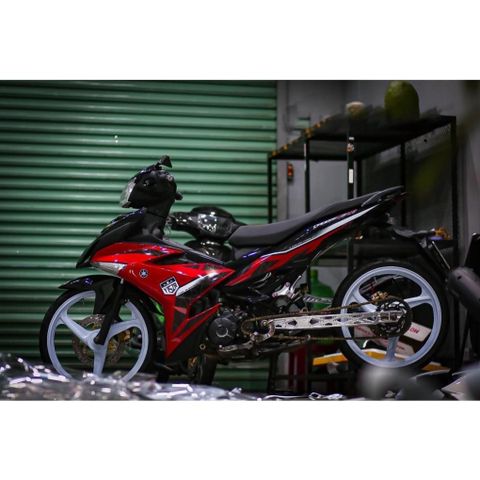 tem rời exciter 150 đỏ đen mẫu y15zr ( Thịnh Hành ) - Decal Cao Cấp Nhất