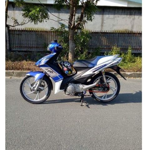 Tem Rời  Suzuki Axelo RR 125 Trắng Xanh Gp  - Decal In Chất Lượng