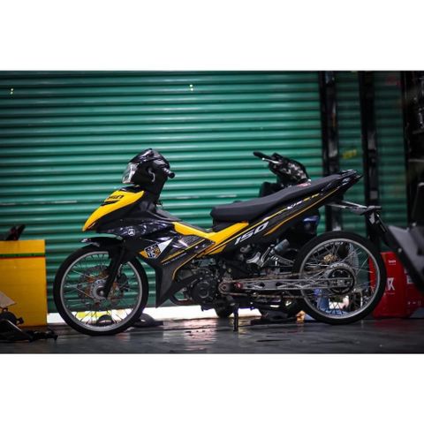 tem rời exciter 150 vàng đen mẫu  y15zr đẹp , tem 3 lớp không bày màu - Decal Cao Cấp Nhất
