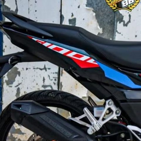 TEM DÁN BMW HP4 S1000RR XE WINNER X V3 MÀU ĐEN XANH - Decal Cao Cấp Nhất