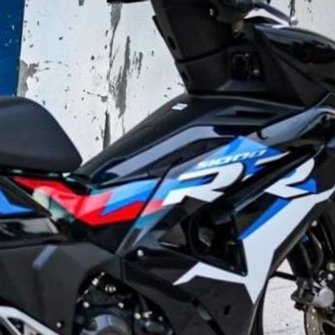 TEM DÁN BMW HP4 S1000RR XE WINNER X V3 MÀU ĐEN XANH - Decal Cao Cấp Nhất