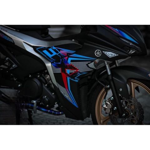 Tem rời exciter 155 mẫu Malay xe den phối 7 màu mới