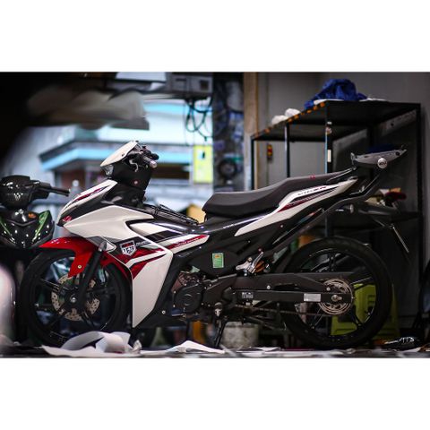 Tem rời Exciter 155 mẫu Y16ZR trắng đỏ, in sắc nét, 3 lớp không phai màu CM00141 1 2