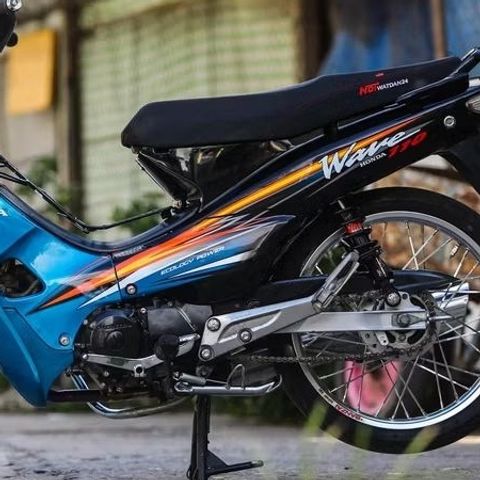 [FreeShip] [Ảnh thật] Tem rời Wave 110 - Mẫu tem xanh đen nổi bật - Chuẩn From cực đẹp Quyen Decal