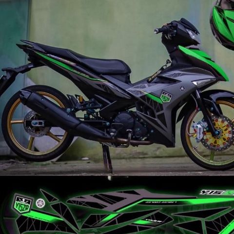 tem rời exciter 150 xe xám đen