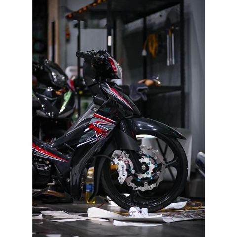 tem rời sirius rc đen đỏ mẫu ( Mới ) 2024 đẹp , tem 3 lớp bền màu - Decal Cao Cấp Nhất