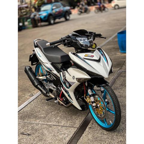 [FreeShip] [Ảnh thật] Tem rời Exciter 150 đen trắng xanh - Mẫu Y15ZR Chuẩn From Quyen Decal