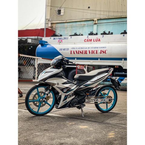 [FreeShip] [Ảnh thật] Tem rời Exciter 150 đen trắng xanh - Mẫu Y15ZR Chuẩn From Quyen Decal
