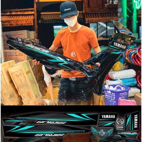 Tem sirius áo đen mẫu zin, chuẩn màu
