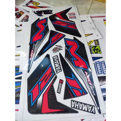 Tem Rời Yamaha Mio M3 2023 Dán Xe Đen  - Decal In Chất Lượng